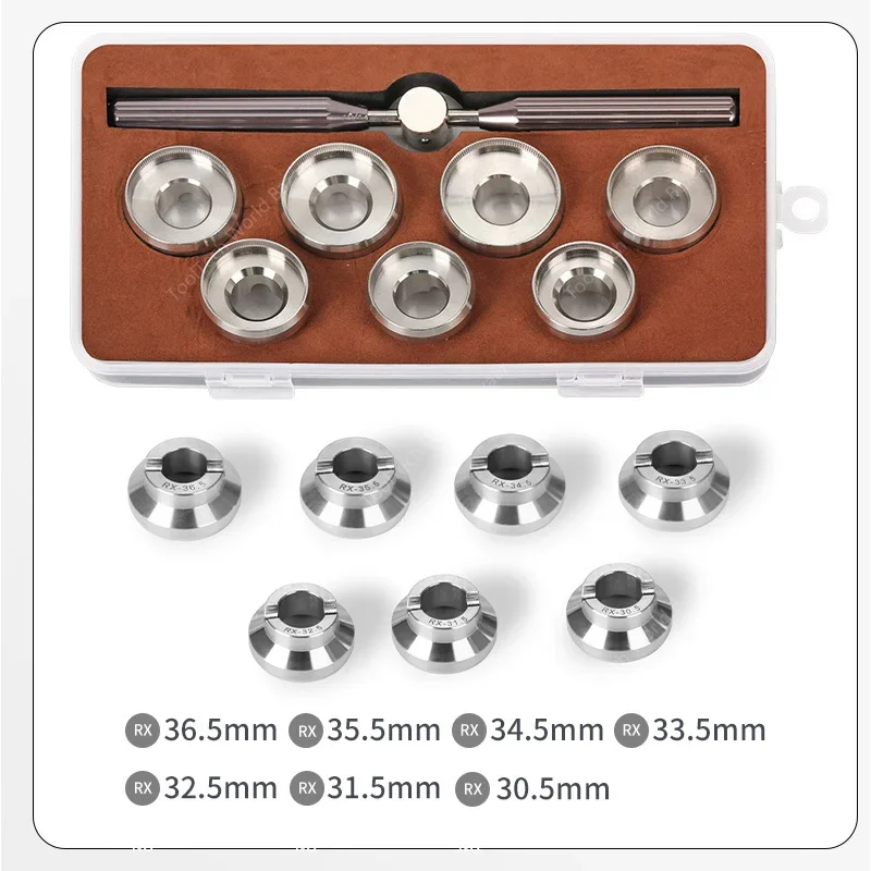 5537 5539 Alloy Watch Case Back Opener DIe Waterproof Grooved Cover Suitable for Rolex Watches Remover Tool 18.5mm-36.5mm W3739