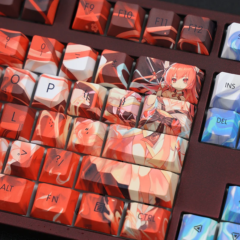 Capuchons de clavier en PBT, 108 touches, Anime DATE A LIVE, profil Cherry 61/87 /104/108 interrupteurs Cherry MX, clavier mécanique