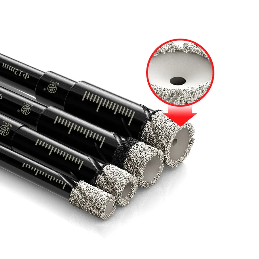 Trapano per piastrelle di alta qualità interamente in ceramica vetroceramica piastrelle vetrificate foratura in marmo trapano elettrico a mano speciale Drillbit apri a secco