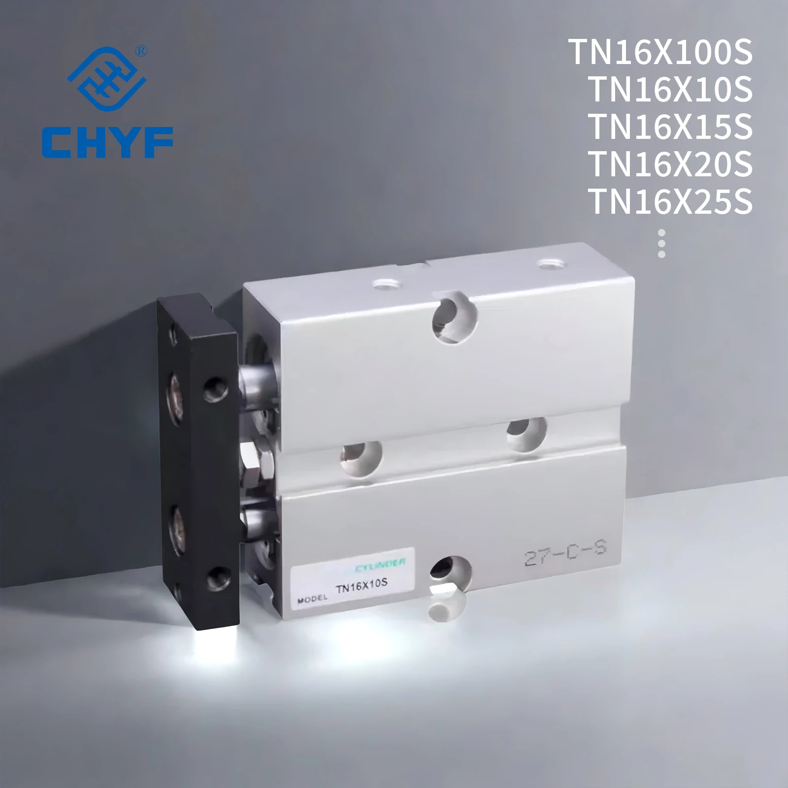 

Пневматический цилиндр серии CHYF TN Двухштоковый цилиндр TN16X50S