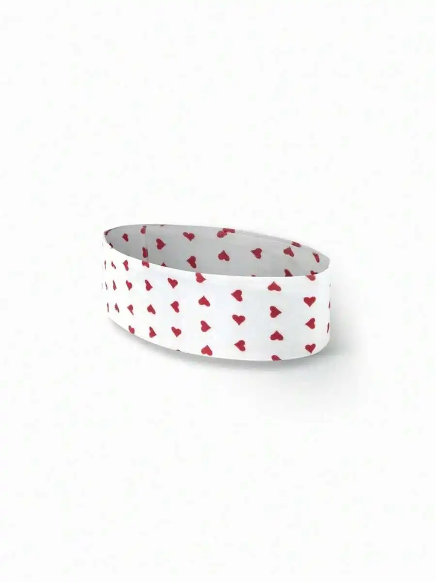 

Heart Print Elastic Soft Fabric Headbands Y2K Style Hair Accessories For Women