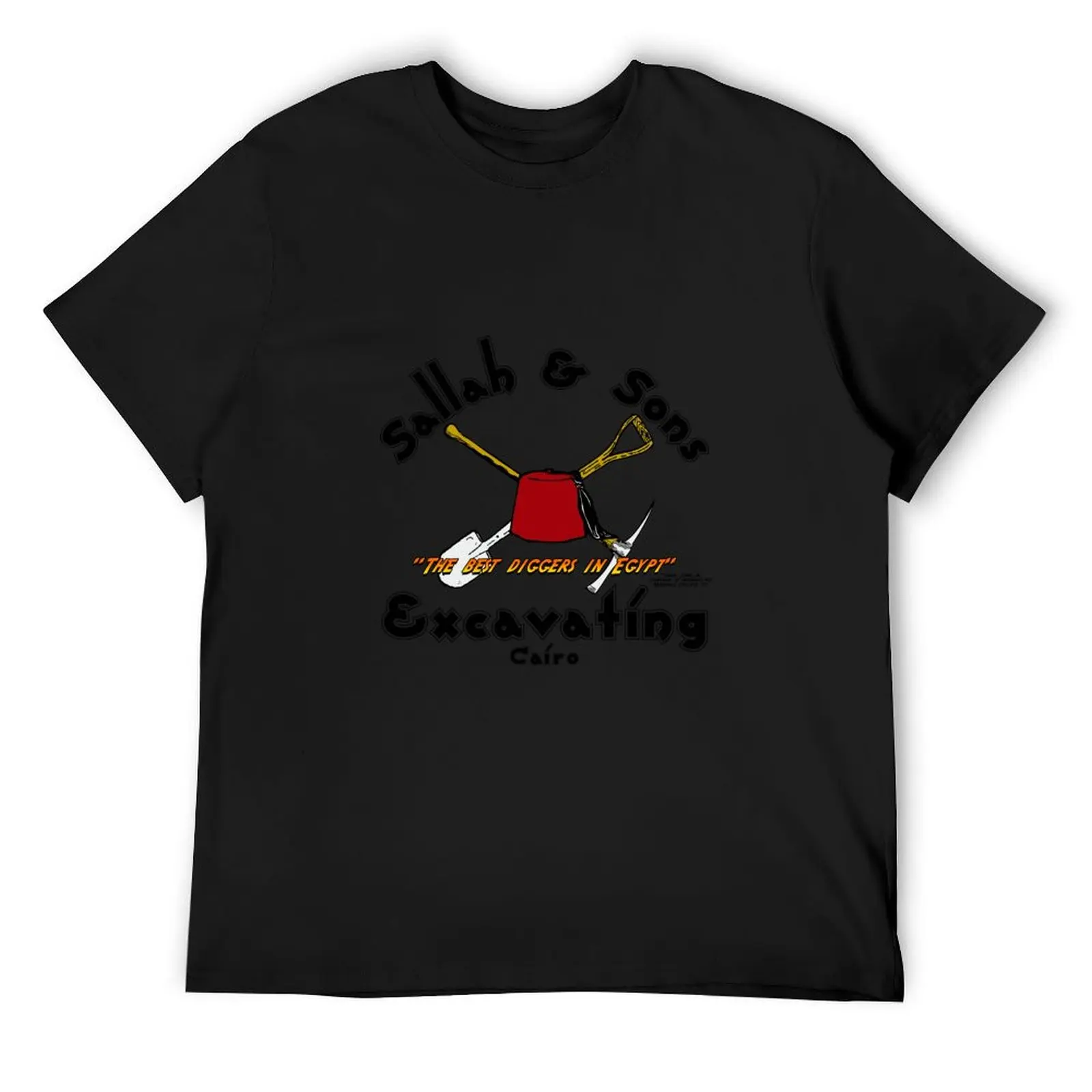 

Sallah and Sons Excavating Front T-Shirt affliction shirts Anime t-shirt baggy shirts sports fans big and tall t shirts for men