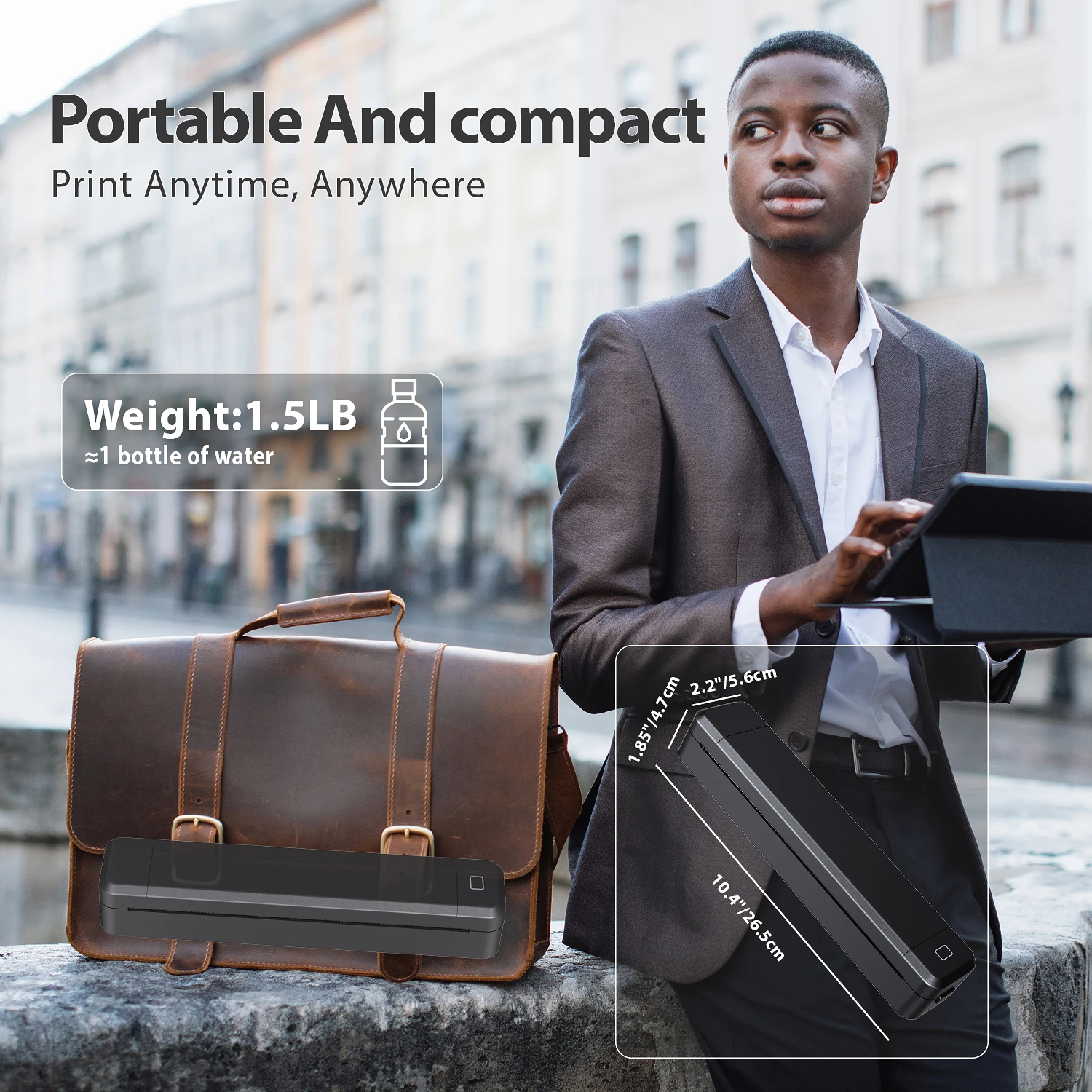 New Bluetooth Inkless Printer D210 X8 Portable Thermal HD Printer Compatible with iPhone Android Mac Window Office Electronics