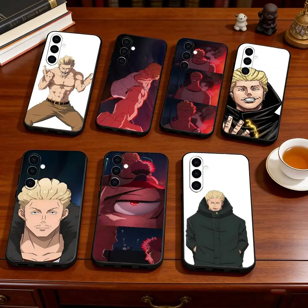 Anime K-Kinji Hakari Jujutsu  Phone Case For Samsung Galaxy A73,A72,A71,A70,A53,A52,A51,Soft Silicone Black Cover