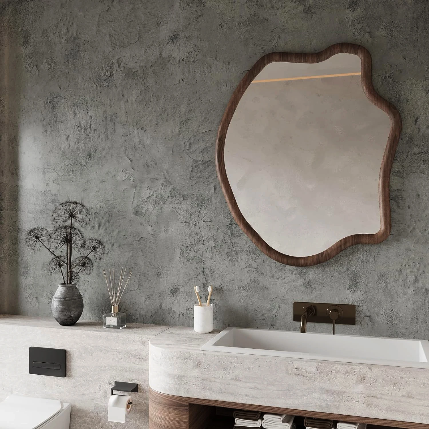 الصناعية الاسمنت الرمادي متجر الملابس غرفة المعيشة ديكور ورق اتصال الفينيل ذاتية اللصق خلفية مقاومة للمياه ملصقات الحائط #4