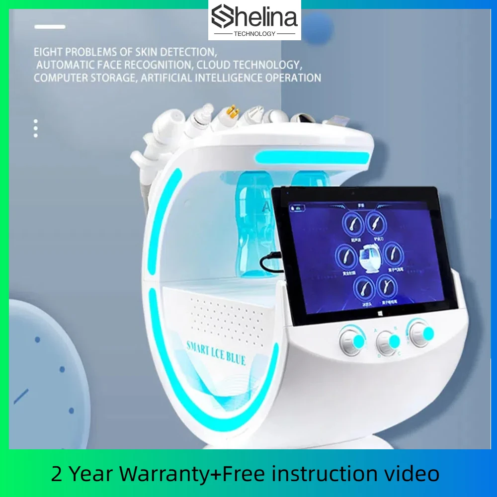 7 In 1 Beauty Device Ultrasonic High Frequency Microdermabrasion machine