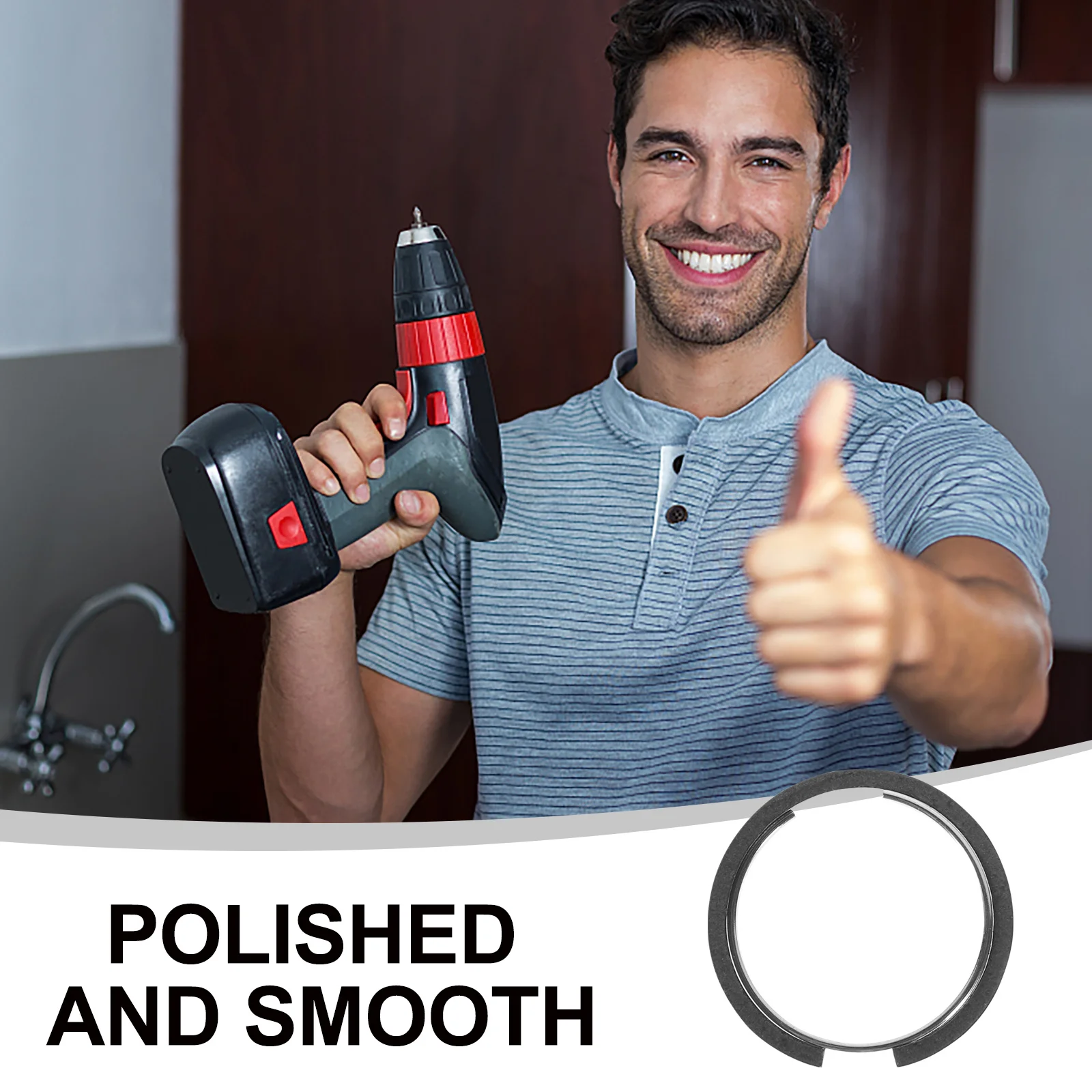 

4Sets Impact Wrench Retaining Ring Clips Metal Replacement Durable Socket Retainer for Hm0810 Electric Impact Tool