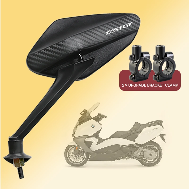 

2Pcs/Pair Anti-Glare Motorcycle Rearview Convex Mirrors Rotatable 8mm For BMW C650 SPORT C650GT C 650 GT 2012-2023 Accessories