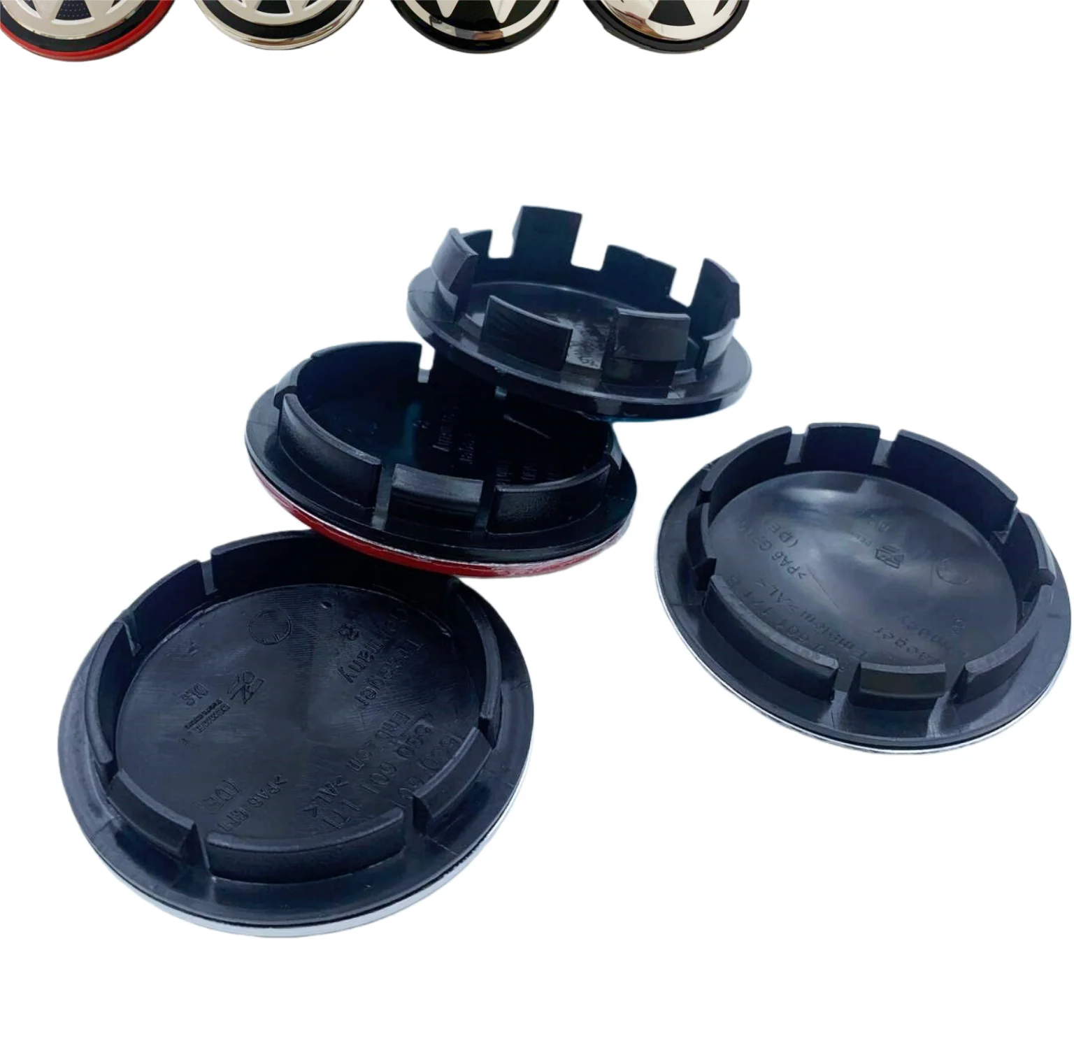 10PCS 56mm 60mm 65mm 68mm Voor Volledige Zwarte Wielnaafafdekkingen Hub Covers Auto styling Accessoires Badge