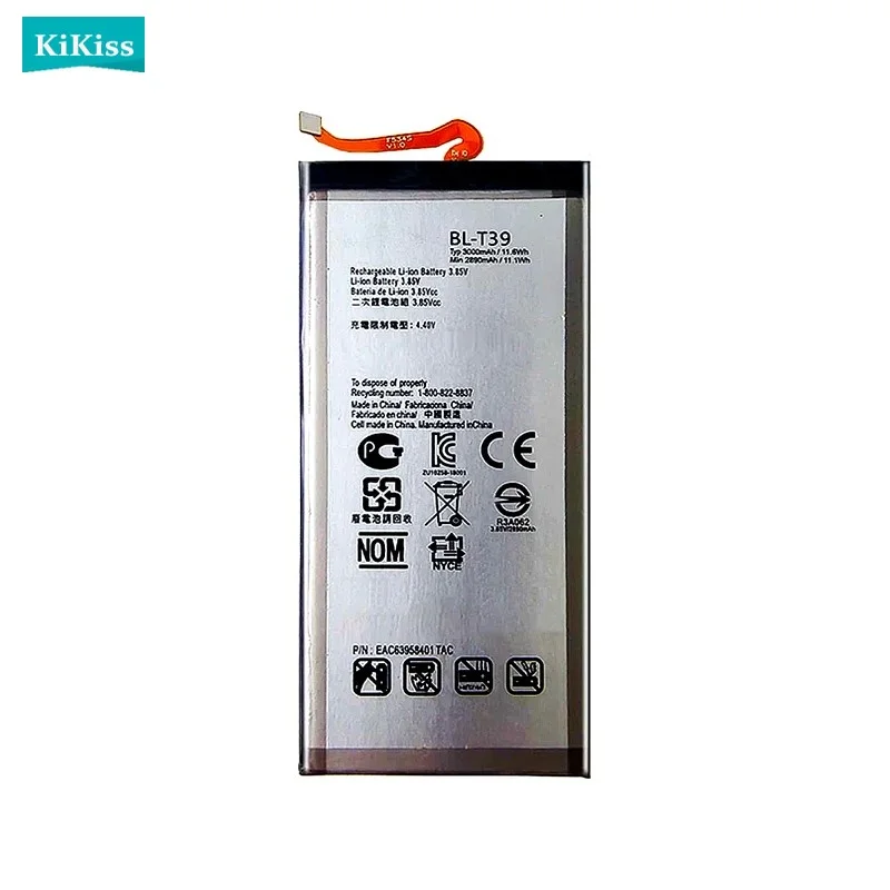 BL-T39 Mobile Phone Battery For LG G7 G7+ G7ThinQ LM G710 ThinQ G710 Q7+ LMQ610 3000mAh High Quality view 2