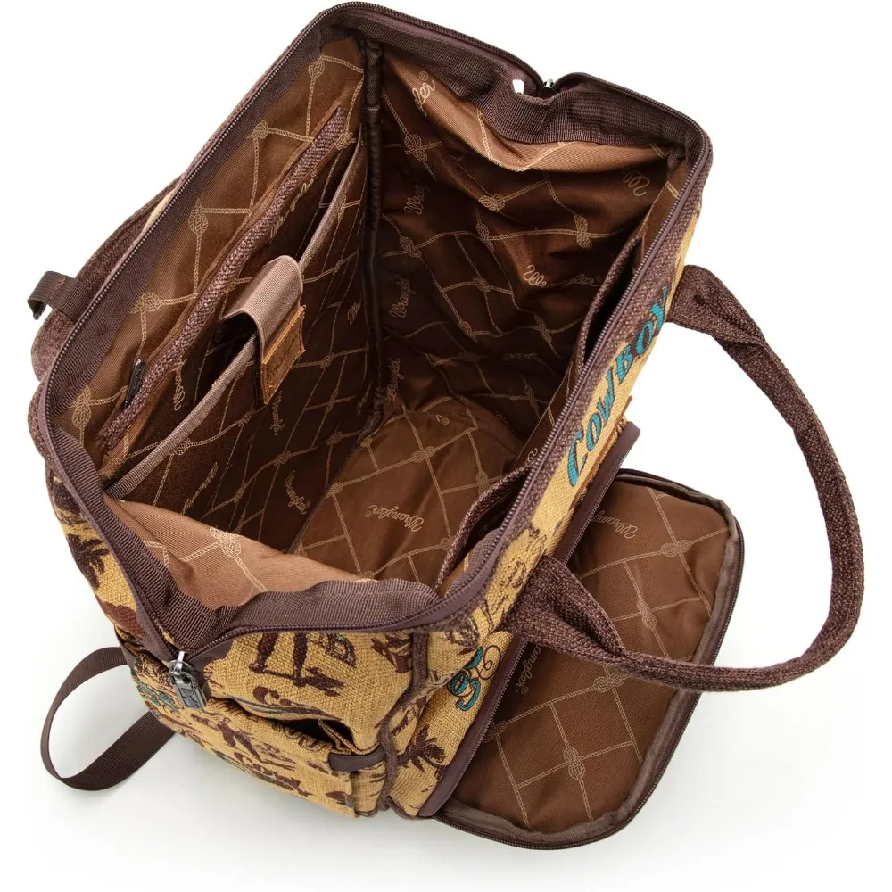 حقيبة نهارية غربية كاجوال للسيدات للكلية والسفر والعمل - حقيبة ظهر متعددة الاستخدامات على الطراز الغربي #4