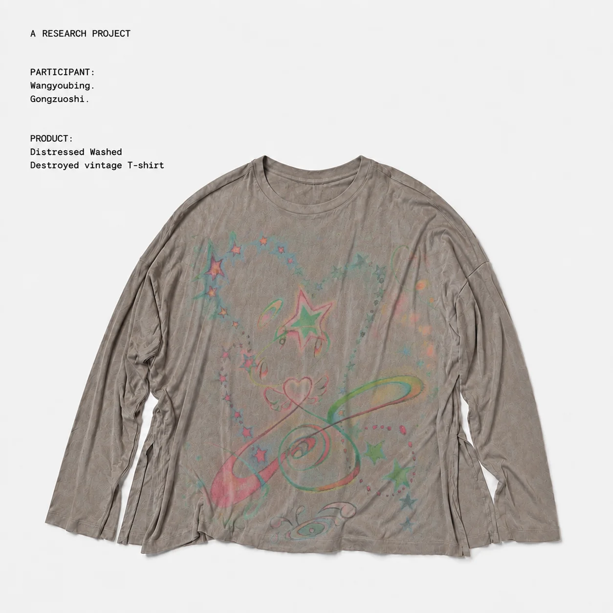 American Vintage Washed Long Sleeve T-Shirt Youth Loose Fit Cotton Retro Wear-Well Style for Summer And Autumn Unisex
