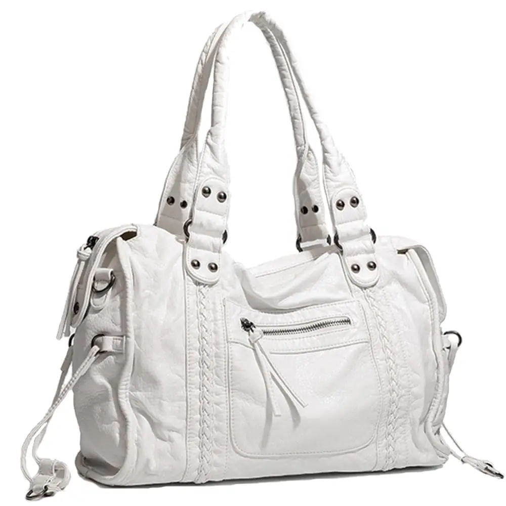 Crossbody Bags for Women, Washed Soft Leather Large Tote Bag, Y2K Hobo Bag, Vintage Handbags Shoulder Bag