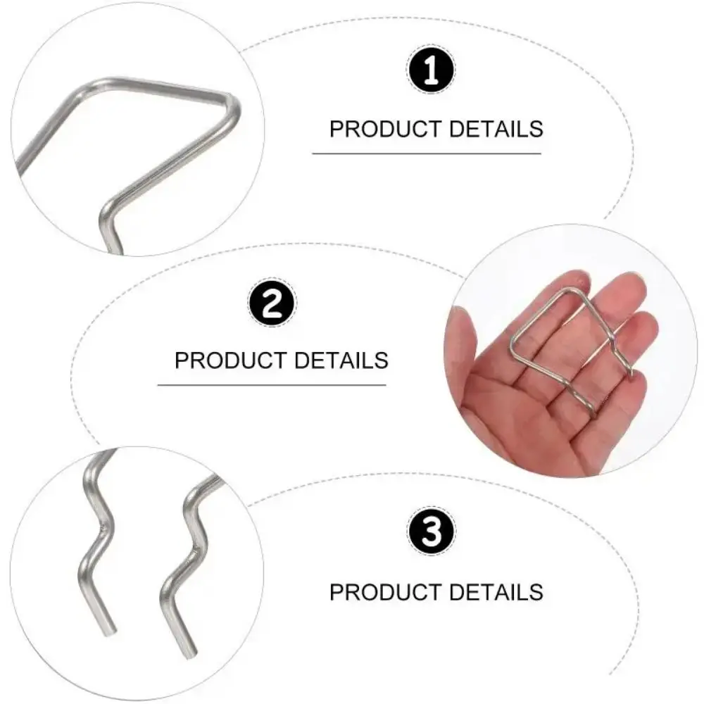 5Pcs Pegboard Plier Holders Stainless Steel Double Loop Pegboard Hooks Accessories Shelving Display Hooks for Store