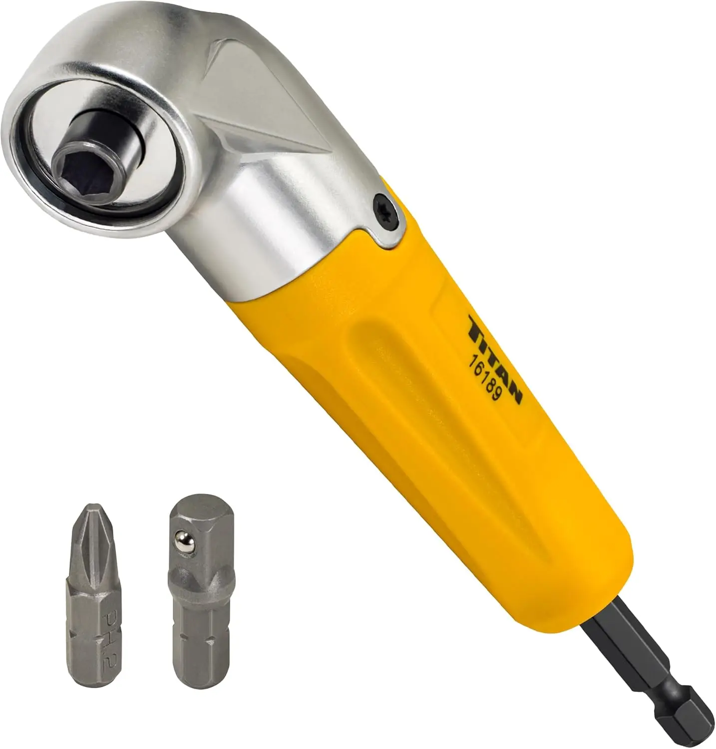 

90-Degree Magnetic Right Angle Drill Attachment for Impact Drivers and Drills, Compact Tool Accessory