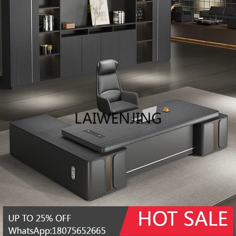 Atmospheric Boss Office Desk and Chair Combination Large Class Desk Manager Room President Desk