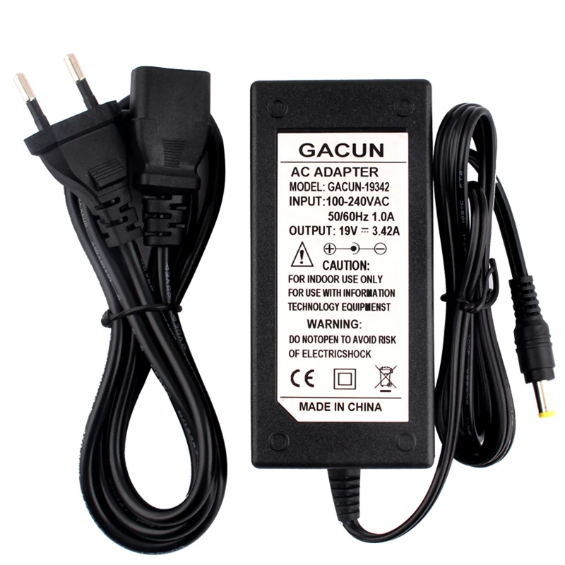 19 V Power Supply AC Adapter 19 V 4.74 A 3.42 A Laptop Charger Desktop Adapter Power Supply With EU AU US UK Notebook Charger