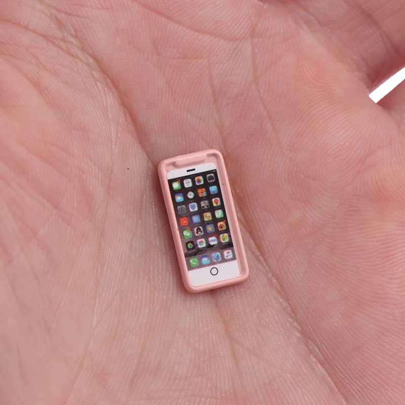 1/12 مقياس الهاتف دمية لعبة صغيرة 1 قطعة اكسسوارات غرفة المعيشة المطبخ