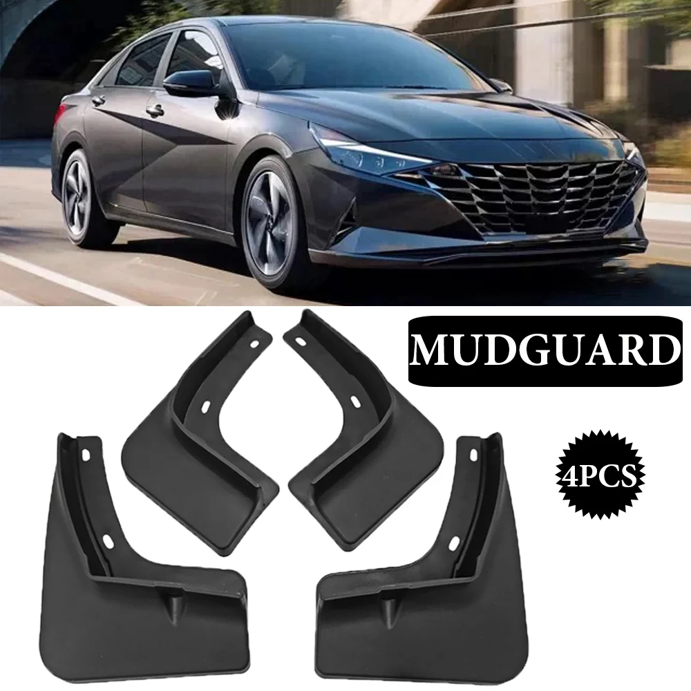 

4pcs Car Mudflaps for Hyundai Elantra CN7 2021 2022 Fender Mud Flaps Guards Mudguards Car Accessories