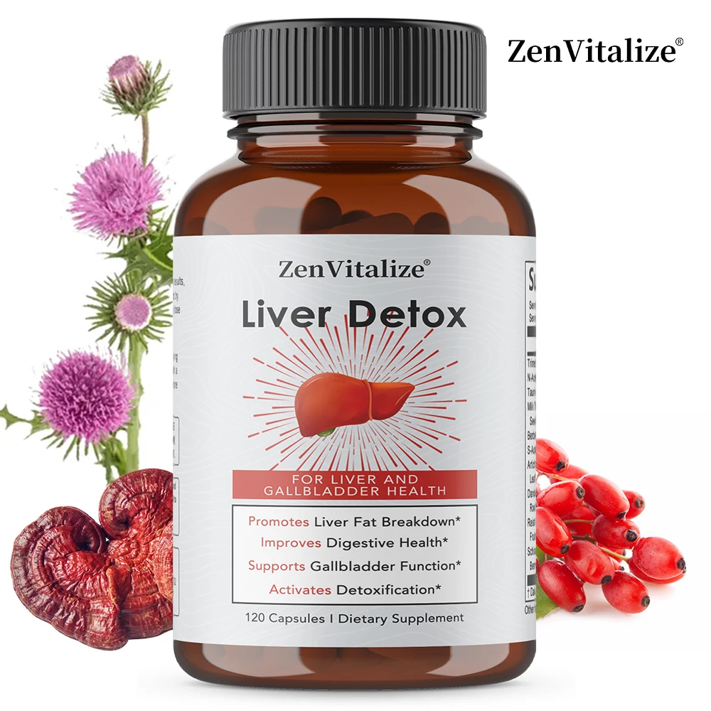 

Liver Cleanse Detox & Repair-Liver Support Supplement with Milk Thisle, Dandelion, Berberine HCL, Antioxidant, Promote Digestion
