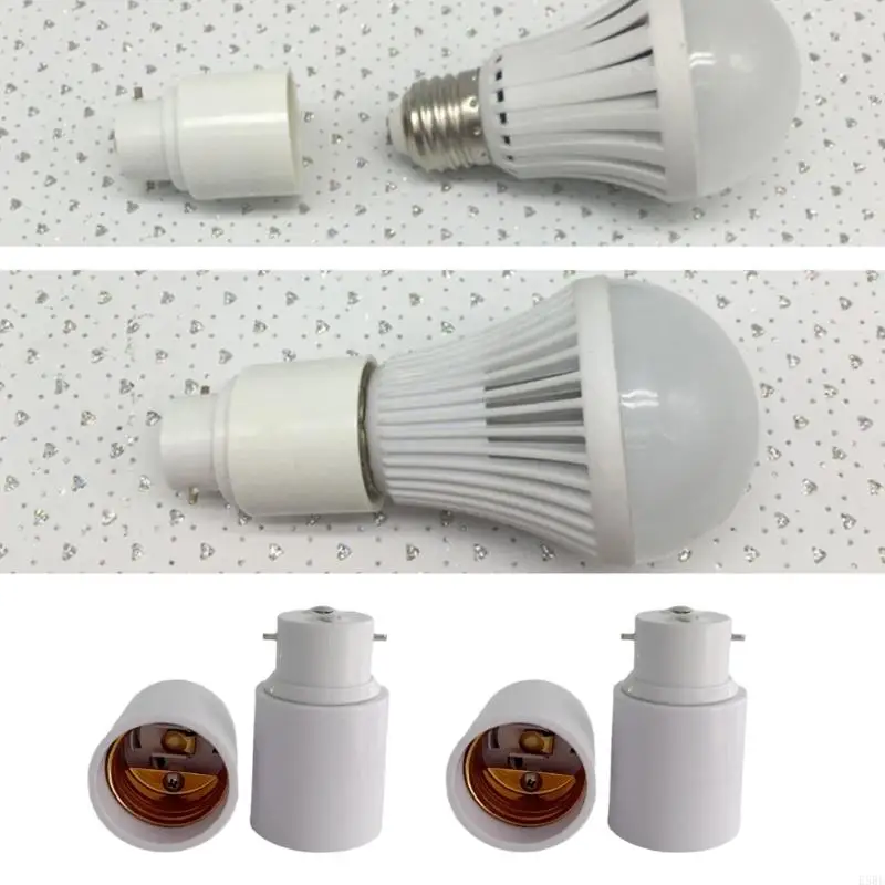 E5BE B22 to E27 Screw Bulb Socket Adapter Converter Enduring Light Socket Adapter