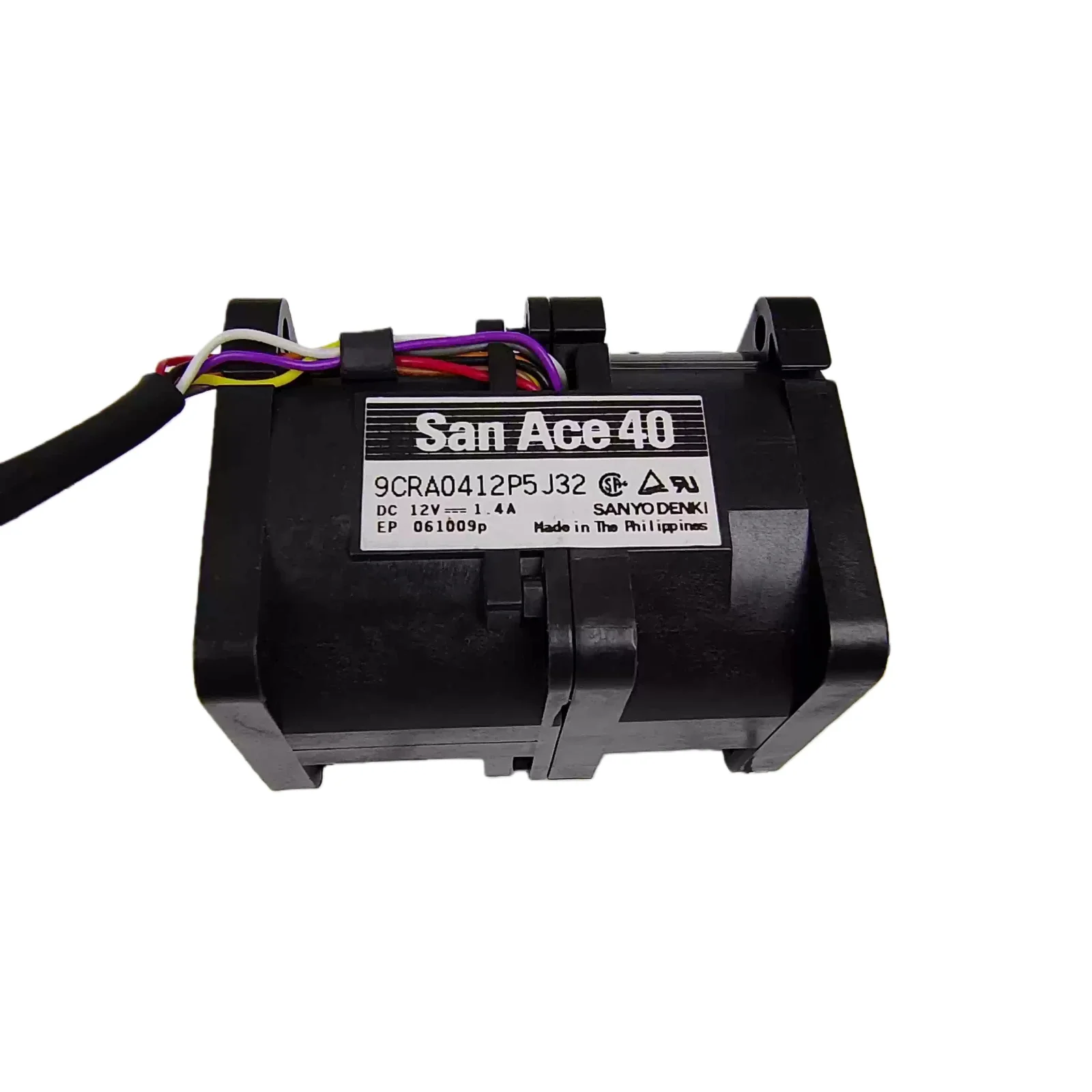 

For SANYO 9CRB0412P5S201 40x40x56mm 12V DC 1.4A High Speed Blower Fan, 9CRA0412P5J32, 4056 Industrial Cooling Fan, 16.8W High Ai