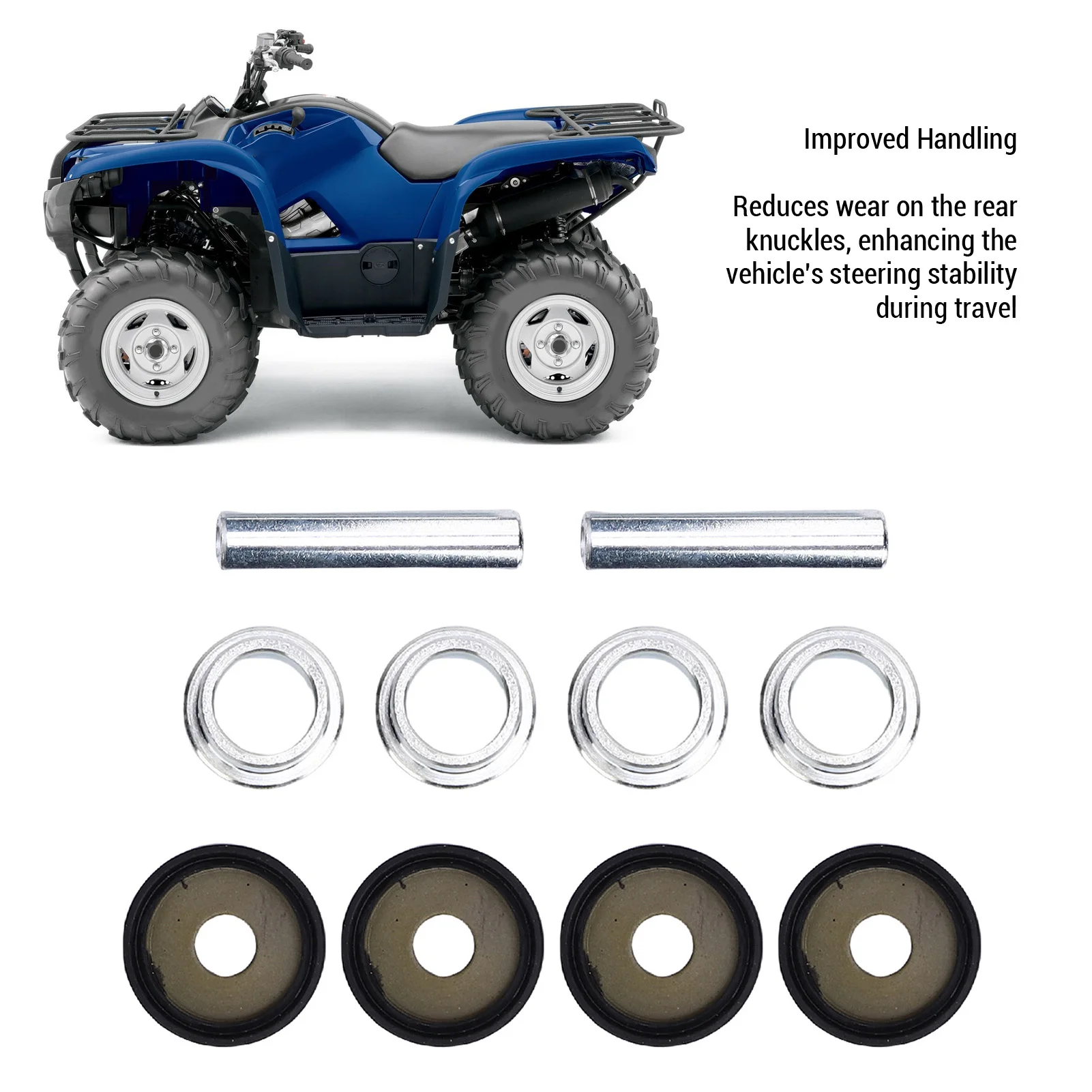 

Комплект задних поворотных кулаков и втулок подвески, точное соответствие, снижение износа, для квадроциклов, замена для 450 4WD 2018