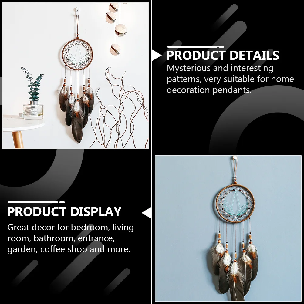 

Wall Dream Catcher Decor Door Pendant Home Bedroom Garden Ornament Retro Room Dreamcatcher Hanging Wind Chimes Pendant
