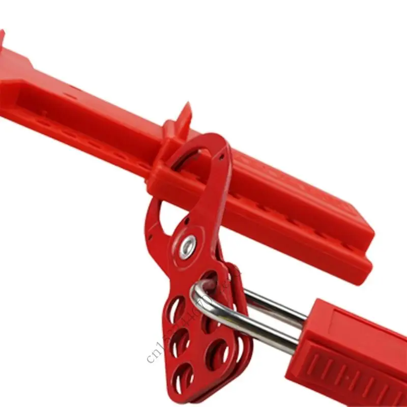 قفل Strong Steel Hasp 6 فتحات قفل الجهاز السلامة الصناعية تأمين مقاومة للتآكل لمعدات الآلات P9YB