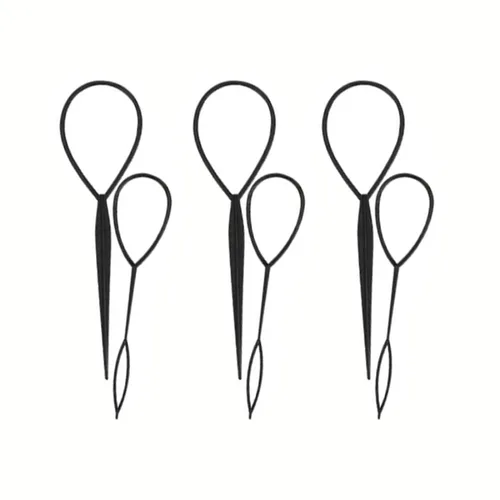 Imagen 2 del producto 1/3 Uds. Pasador mágico de plástico para el pelo, Clip para el pelo, trenza, accesorios para hacer cola de caballo, herramienta de estilismo para el cabello Diy, salón de moda