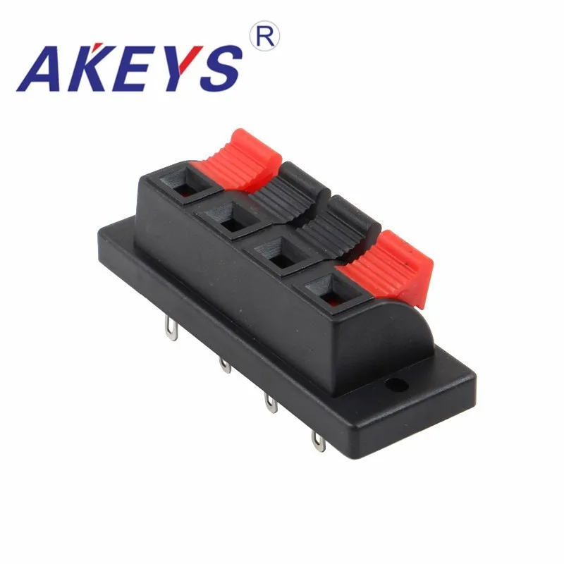 10 PCS WP4-8 4way WP Series Socket speaker terminals with 4 button