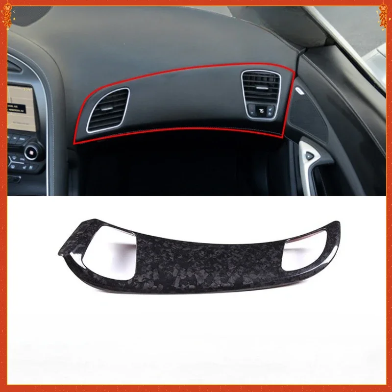 

For Chevrolet Corvette C7 Real Dry Carbon Fiber 2014-2019 Interior Passenger Side Air Vent Frame Modification Accessories