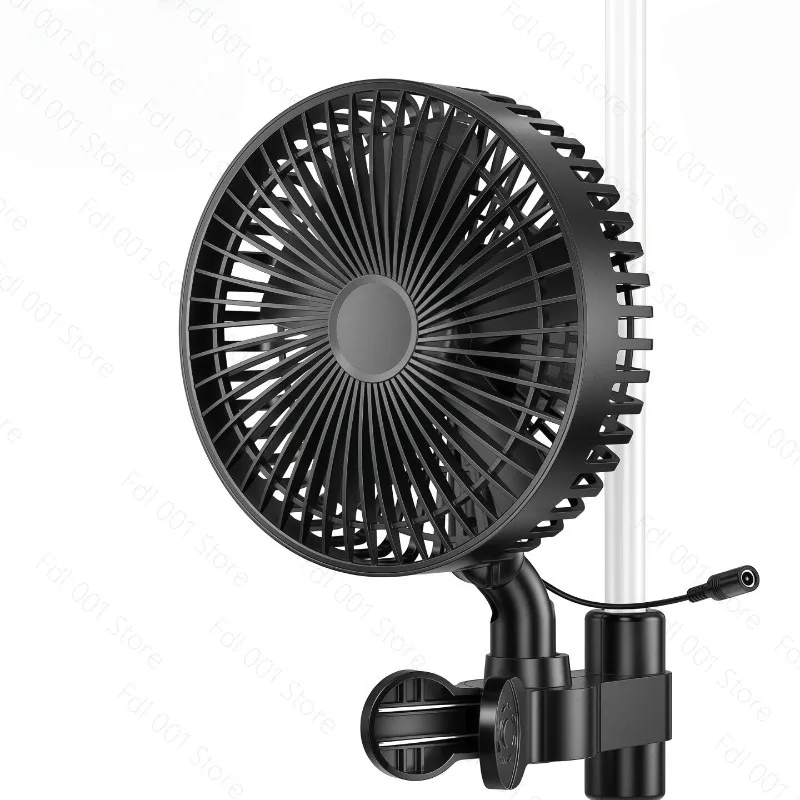 7 Inch Oscillating Clip Fan with Speed Control for Grow Tent Hydroponics Plants Flowers