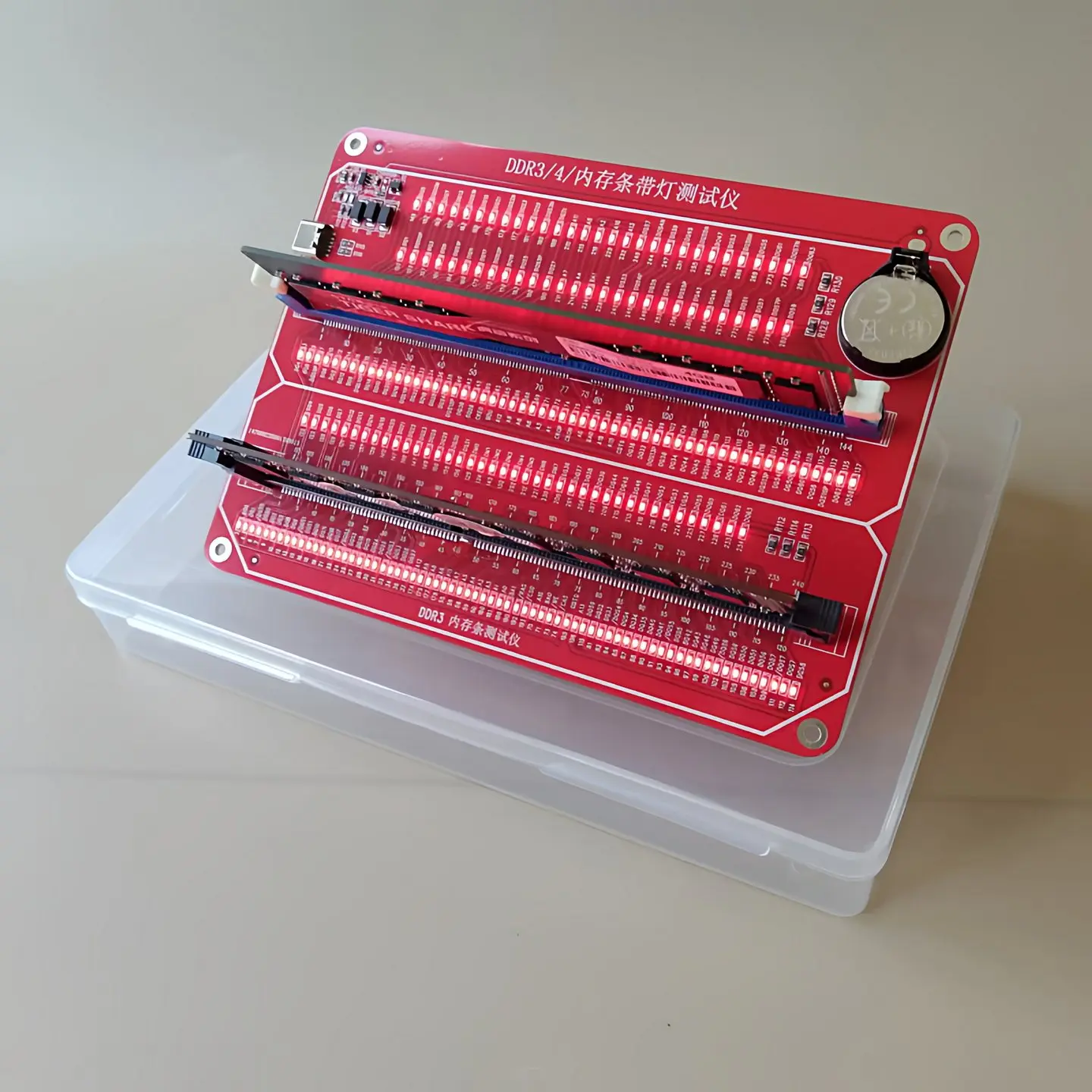 Desktop Memory Tester for DDR3 DDR4 DDR5 RAM with LED Indicator PC Diagnostics