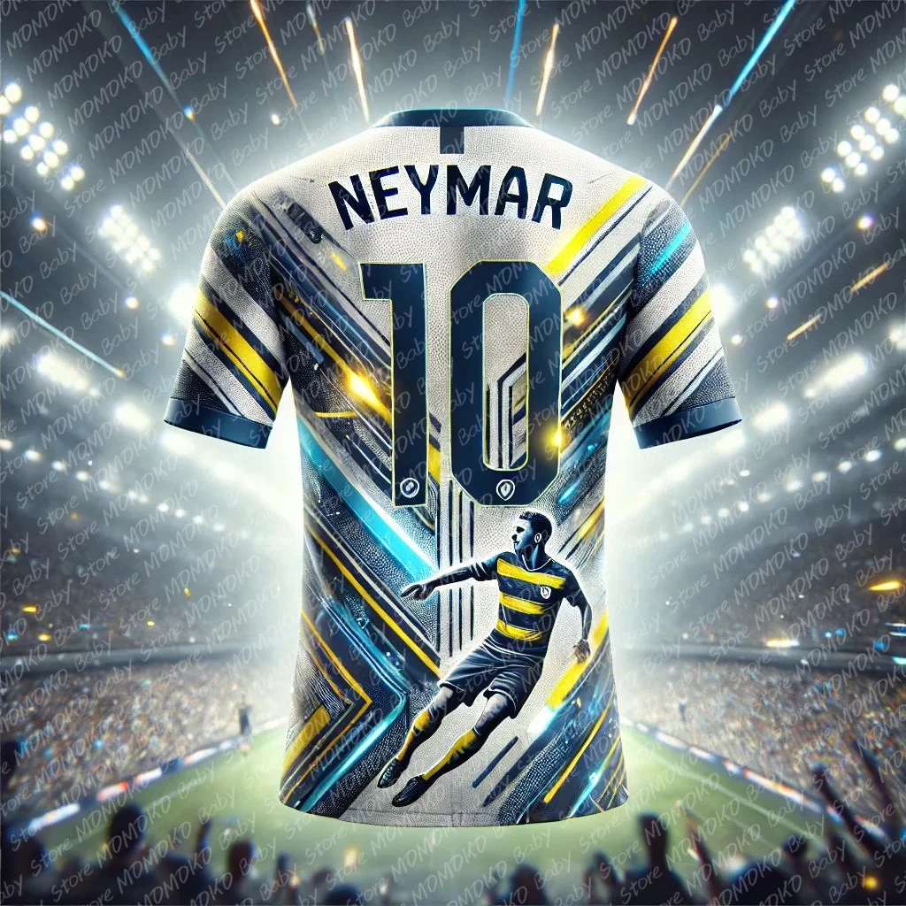 2024 New Neymar Special Edition maglia da calcio bambini magliette sportive estive per adulti t-shirt da allenamento girocollo per bambini