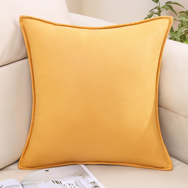 Kitinjoy หมอนกันน้ํา 50X50 สําหรับโซฟาตกแต่งห้องนั่งเล่นห้องนอน Cat-Scratch PROOF เบาะรองนั่งปลอกหมอนสีทึบ