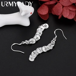 New fine 925 Sterling Silver Elegant Earrings for Women fashion Party Wedding Street Versatile Jewelry Valentine's Day Gifts