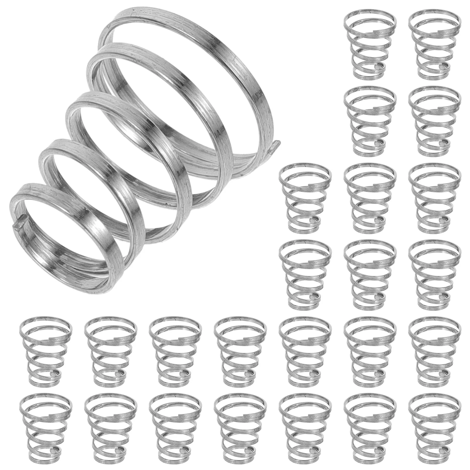 

30pcs Axle Spring Wheel Road Bike Skewer Springs for Trainer Machine Universal 304 Stainless Steel Durable Compatible Mountain