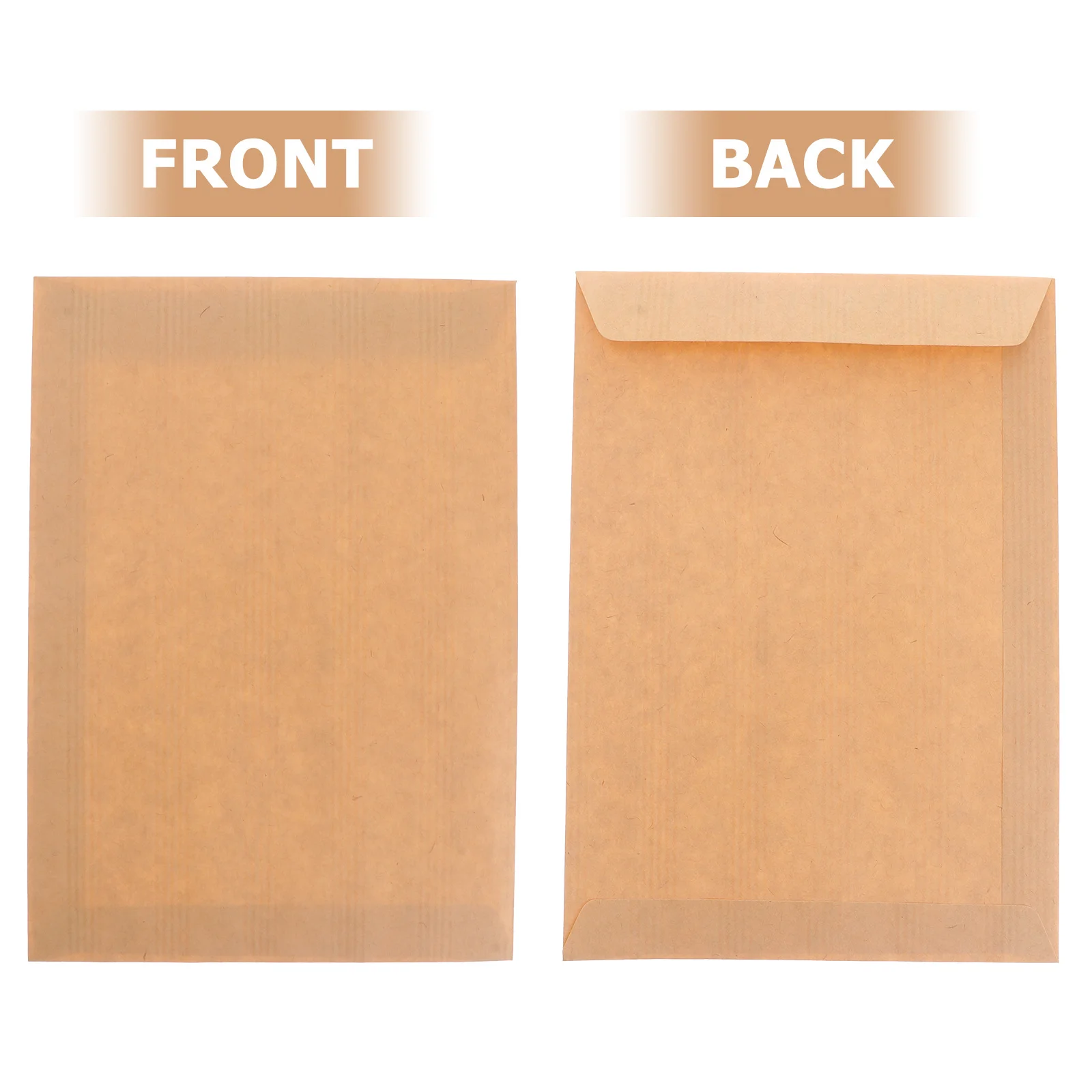 

Kraft Paper Envelope Blank Brown Mailing Envelope for Letter Storage Classic Plain Color Recycled Shipping Envelope