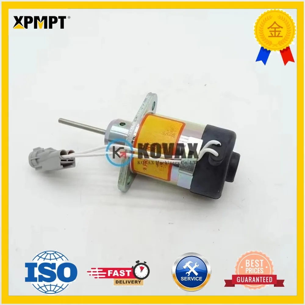 PS45CZ250  Fuel Shut Off Solenoid Valve 25-38773-00 12VDC Suitable for Engines V2203 V2607 V3300 V3307