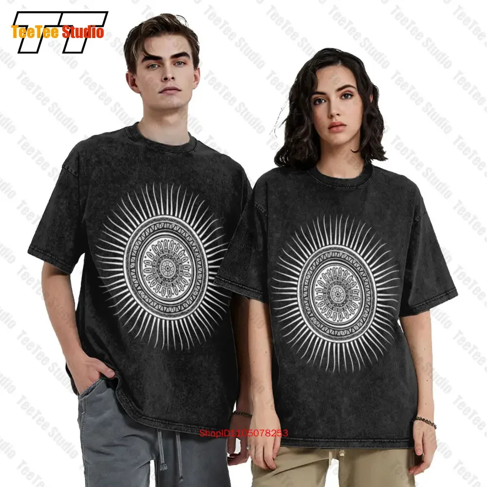 Mayan Sun Mystic Indian Sign Vintage Oversized T-Shirt 7R4L