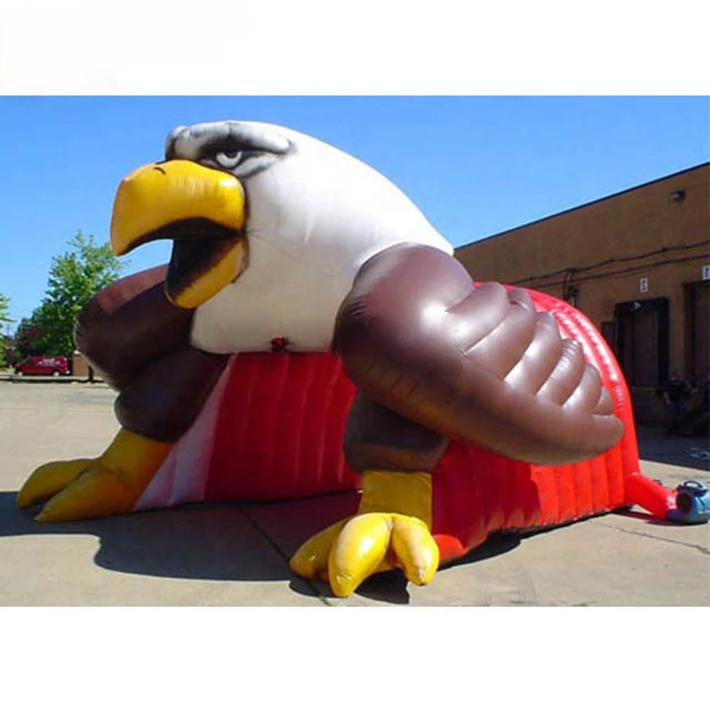 

Eagle Inflatable Factory Giant Custom Mascot Tunnel,Football Entrance Tent For Stadium Decoration