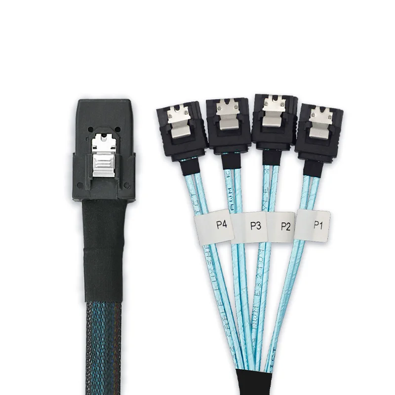 Internal SFF 8087 to 4 SATA SAS Cable For Mainboard