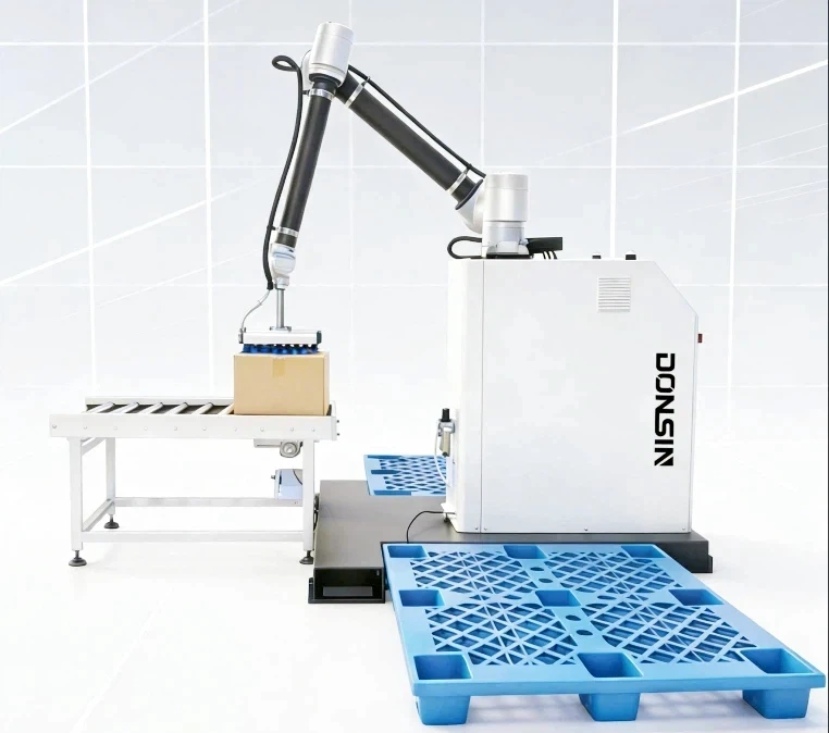 Automated EquipmentDONSIN 30/40/50Kg Payload Collaborative Robot Palletizer For Automatic Carton Loading And StackingMechanical
