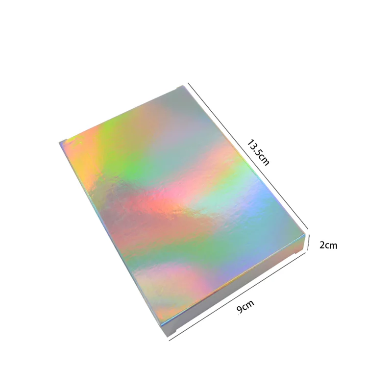 50 Pcs Holographic Gift Party Paper Box Laser Card Case Cartons Gift Boxes Cosmetics Package Candy Boxes Wedding Favour