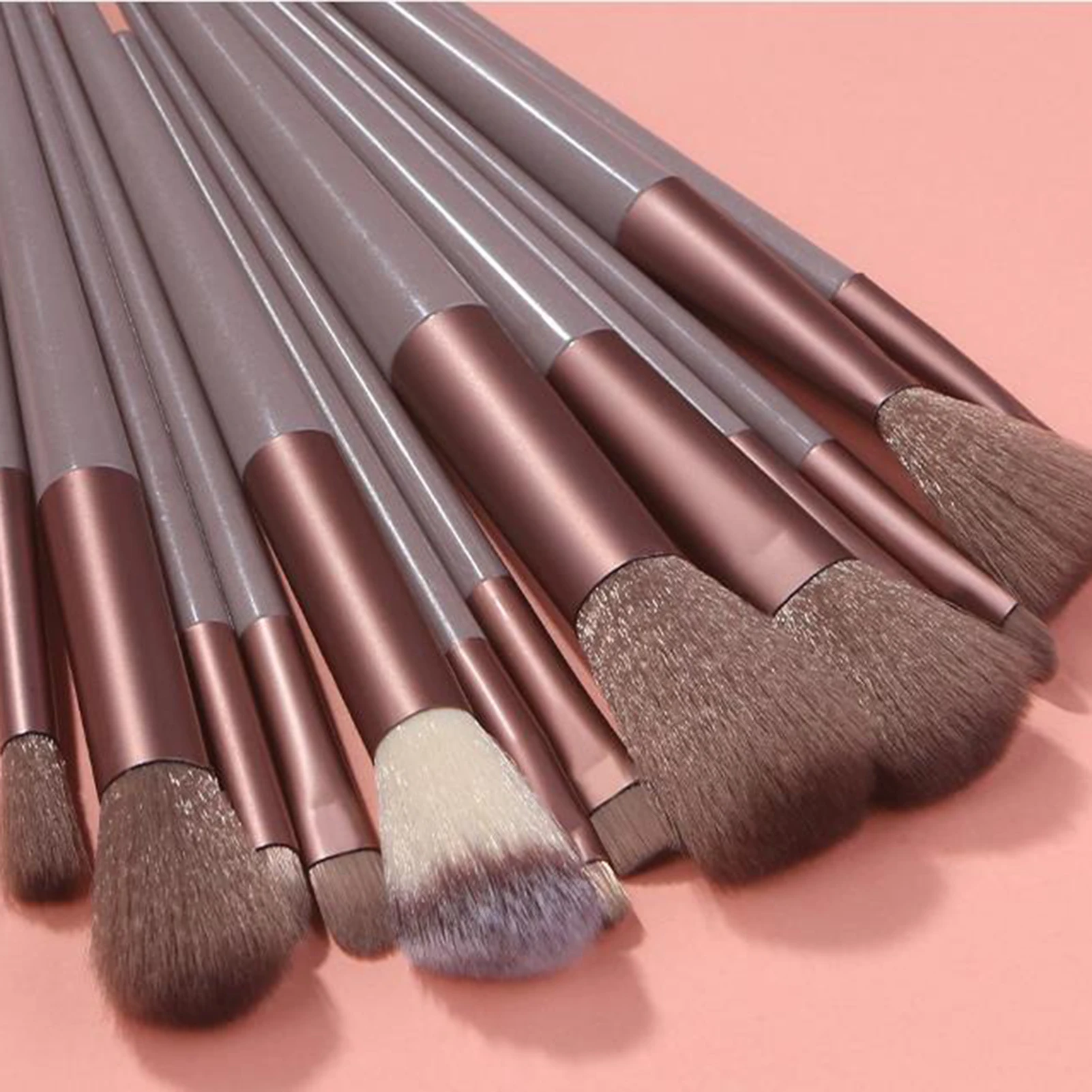 Soft Fluffy Maquiagem Brushes Set, cosméticos, Fundação, Blush, pó, sombra, Kabuki, mistura, ferramenta de beleza, 13pcs