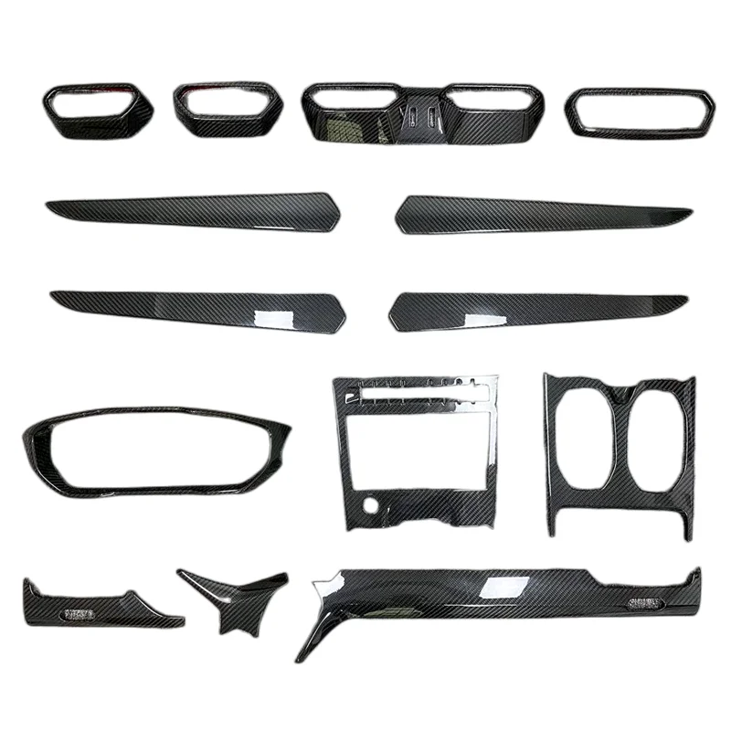 OEM Style Dry Carbon Fiber Interior Central Control Panel air Conditioning Vents Instrument Panel Trim for Lamborghini URUS