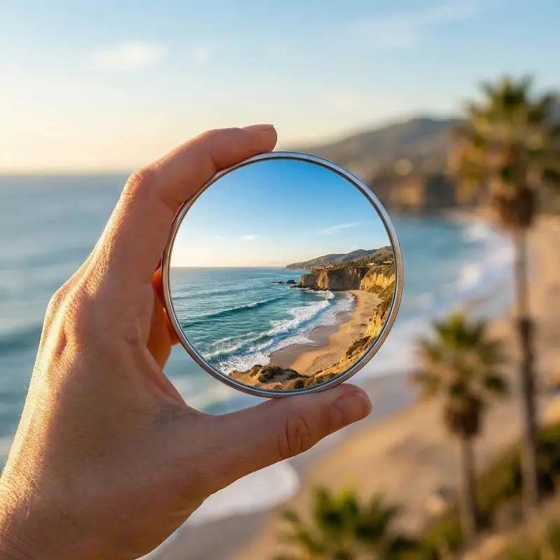 Round Convex Mirror Portable Cosmetic Handheld Mirror for Makeup Selfie Props Travel Purse Essential - view 4