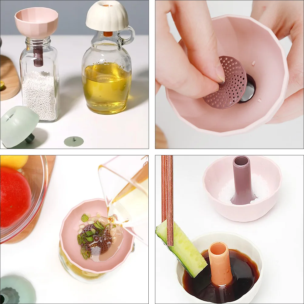

2 pcs Multifunctional Funnels Smooth Lightweight Kitchen Tools Seasoning Dishes Oil Dispensing Food Bar Restaurant Home