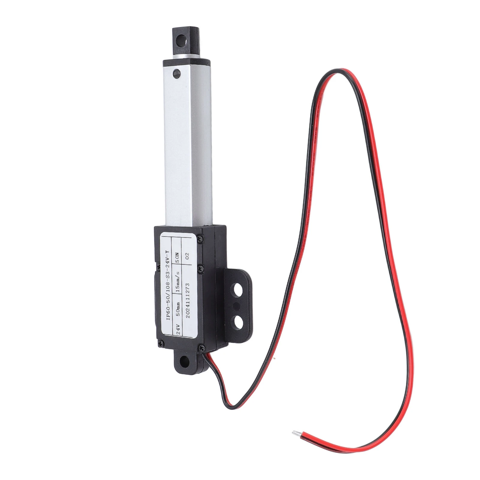 Mini Electric Linear Actuator 50mm Stroke 50N Thrust 15mm/s Speed Small Linear Motion Actuator for RV Sofa Robot TV Desk